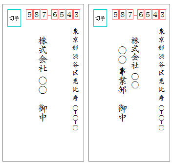 「御中」の使用例