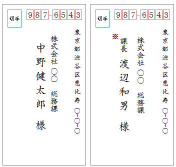 書き方 封筒 企業 宛