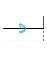 和封筒（四つ折り）の折り方　手順3